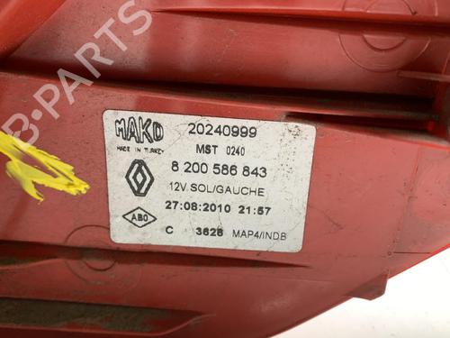 Used Left taillight RENAULT CLIO III (BR0/1, CR0/1) [2005-2014]  22201854