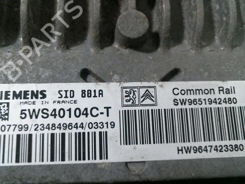 Engine control unit (ECU) PEUGEOT 307 (3A/C) 2.0 HDi 90 | BP21196492M57 