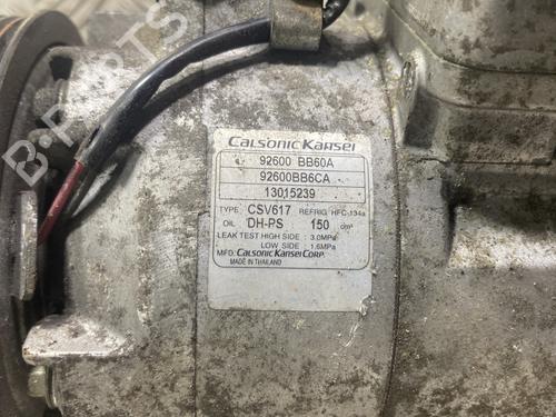 AC compressor NISSAN QASHQAI I (J10, NJ10) 1.6 dCi | BP20027939M34