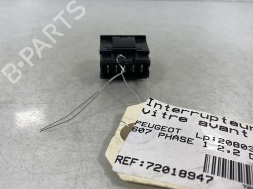 Used Right front window switch PEUGEOT 607 (9D, 9U) 2.2 HDi (133 hp) 19956563