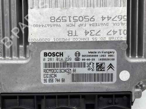 Engine control unit (ECU) PEUGEOT 3008 I MPV (0U_) 1.6 HDi | BP29735388M57