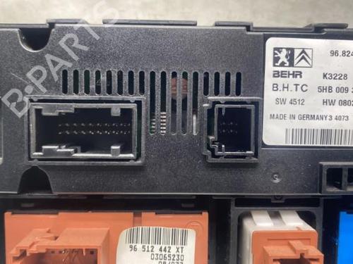 Climate control PEUGEOT 407 (6D_) 1.6 HDi 110 (6D9HZC, 6D9HYC) | BP19968836I5 