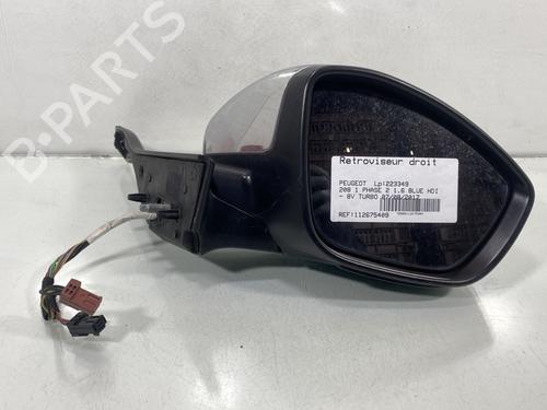Used Right mirror PEUGEOT 208 I (CA_, CC_) 1.6 HDi / BlueHDi 75 (75 hp) 29508074