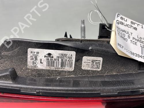 Used Left tailgate light Left tailgate light RENAULT CLIO V (B7_) 1.3 TCe 130 (B7MF) (131 hp) 32297169 32297169