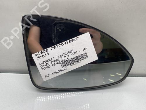 Used Right mirror glass CHEVROLET CRUZE (J300) 2.0 CDI (163 hp) 26890656