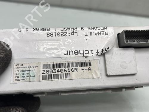 Used Display monitor Display monitor RENAULT MEGANE III Grandtour (KZ0/1) 1.9 dCi (KZ0J, KZ0N, KZ1S) (131 hp) 27632792 27632792