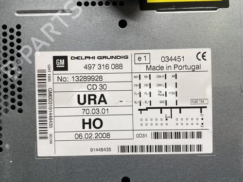 Radio OPEL ASTRA H (A04) 1.3 CDTI (L48) | BP31189588E6