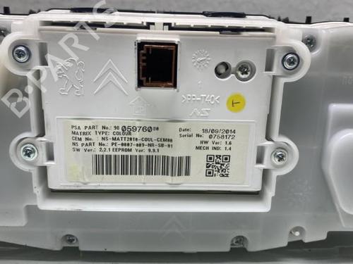 Instrument cluster PEUGEOT 2008 I (CU_) 1.6 VTi | BP19960312C47 