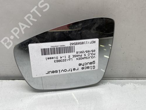 Spiegelglas links für VW POLO V (6R1, 6C1) 1.4 TDI (75 hp) 31250987
