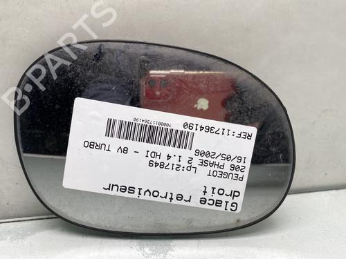 Spejlglas højre PEUGEOT 206 Hatchback (2A/C) 1.4 HDi eco 70 (68 hp) 31174310