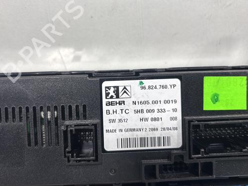 Climate control PEUGEOT 407 (6D_) 1.6 HDi 110 (6D9HZC, 6D9HYC) | BP29939982I5 