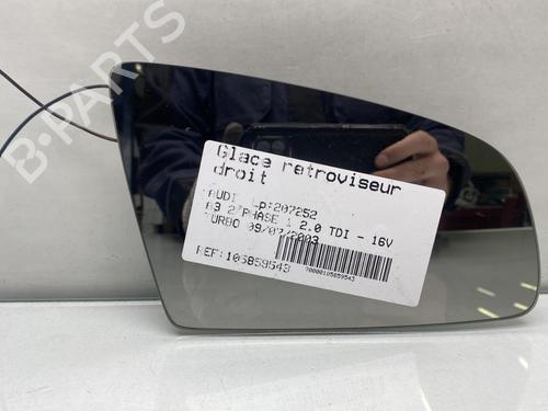 Used Right mirror glass AUDI A3 (8P1) 2.0 TDI 16V (140 hp) 26890650