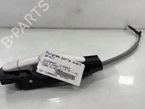 Used Front right exterior door handle VW POLO V (6R1, 6C1) 1.6 TDI (90 hp) 27746946