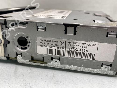 Radio PEUGEOT PARTNER Box Body/MPV 1.6 HDi | BP31189636E6