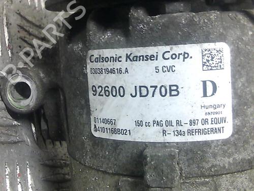 AC compressor NISSAN QASHQAI / QASHQAI +2 I (J10, NJ10, JJ10E) 2.0 dCi | BP20003263M34 