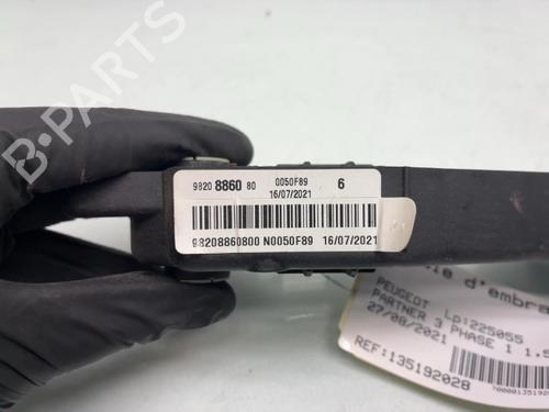 Used Clutch pedal Clutch pedal PEUGEOT PARTNER Box Body/MPV (K9) 1.5 BlueHDI 130 (131 hp) 40503816 40503816