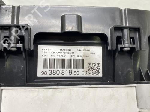 Used Instrument cluster Instrument cluster TOYOTA PROACE CITY Box Body/MPV (BPZ_) 1.5 D-4D 100 (BPZM) (102 hp) 19987960 19987960