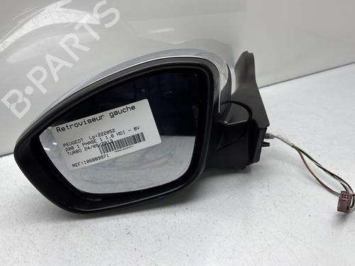 Used Left mirror PEUGEOT 208 I (CA_, CC_) 1.6 HDi (92 hp) 29939141