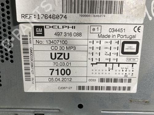 Radio OPEL CORSA D (S07) 1.3 CDTI (L08, L68) | BP20005244E6 