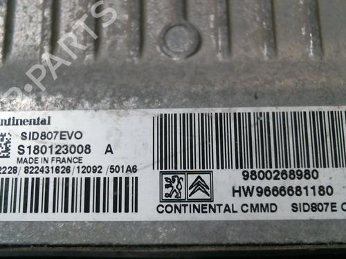 Used Engine control unit (ECU) PEUGEOT 207 CC (WD_) 1.6 HDi (112 hp) 19999110