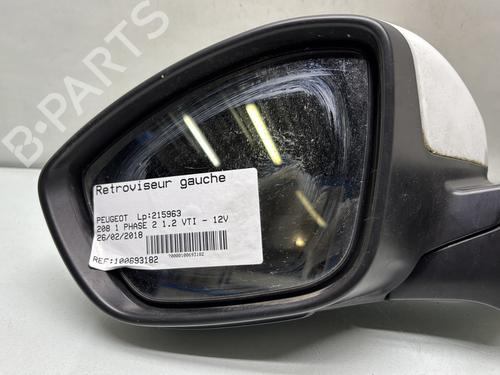 Used Left mirror PEUGEOT 208 I (CA_, CC_) 1.2 VTi 68 / PureTech 68 (68 hp) 27355544