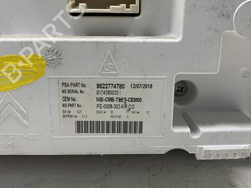 Instrument cluster PEUGEOT 308 II (LB_, LP_, LW_, LH_, L3_) 1.6 BlueHDi 120 | BP19975513C47 