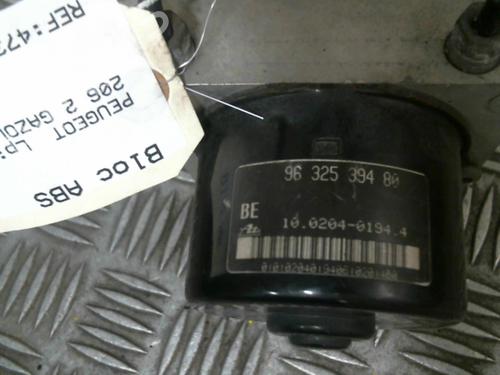 Used ABS pump ABS pump PEUGEOT 206 Hatchback (2A/C) 2.0 HDI 90 (90 hp) 20029212 20029212