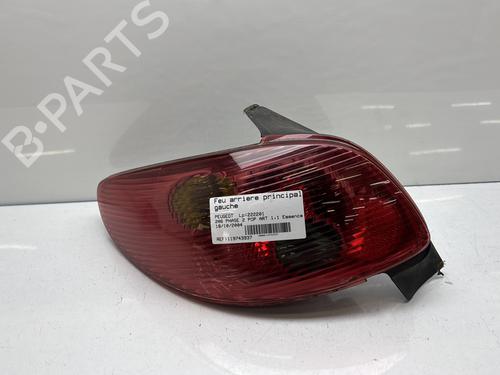 Used Left taillight PEUGEOT 206 Hatchback (2A/C) 1.1 i (60 hp) 32297191