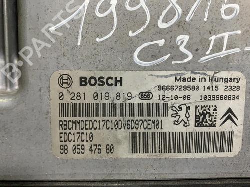 Engine control unit (ECU) CITROËN C3 II (SC_) 1.6 HDi | BP19978162M57 - Image 2