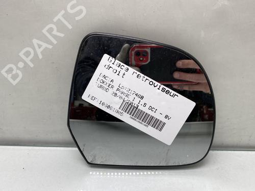 Used Right mirror glass DACIA DOKKER MPV (KE_) 1.5 dCi / Blue dCi 75 (KEAJ, KEAH, KEJW) (75 hp) 26952626
