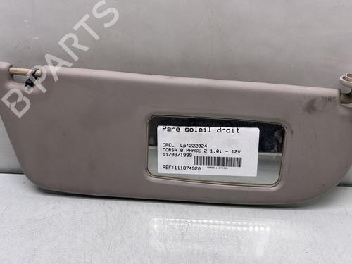 Used Right sun visor OPEL CORSA B (S93) 1.0 i 12V (F08, F68, M68) (54 hp) 29315532