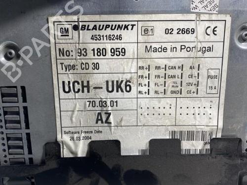 Radio OPEL ASTRA G Hatchback (T98)  | BP21949724E6 