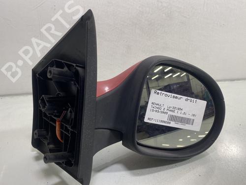 Used Right mirror RENAULT TWINGO II (CN0_) 1.2 16V (CN04, CN0B) (75 hp) 31212392