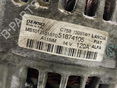 Used Alternator Alternator ALFA ROMEO GIULIETTA (940_) 1.4 TB (940FXA1A, 940FXT1A) (120 hp) 20008805 20008805