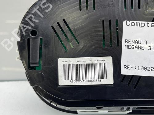Used Instrument cluster Instrument cluster RENAULT MEGANE III Hatchback (BZ0/1_, B3_) 1.2 TCe (BZ2B, BZ11) (116 hp) 24427623 24427623
