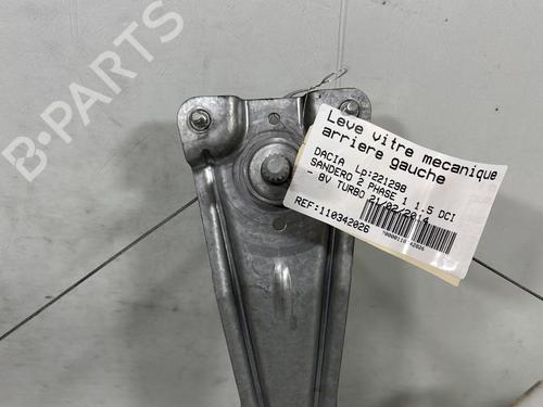 Rear left window mechanism DACIA SANDERO II 1.5 dCi 75 / Blue dCi 75 (B8JW, B8M4, B8AH, B8M7, B8M6) | BP28581495C24 