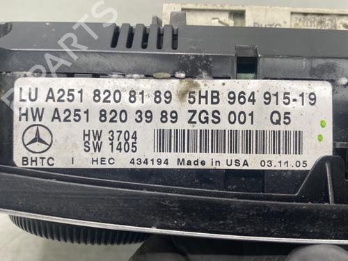 Used Climate control Climate control MERCEDES-BENZ R-CLASS (W251, V251) R 320 CDI 4-matic (251.022, 251.122) (224 hp) 32710285 32710285