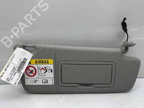 Used Right sun visor OPEL MERIVA B MPV (S10) 1.7 CDTI (75) (110 hp) 28704564