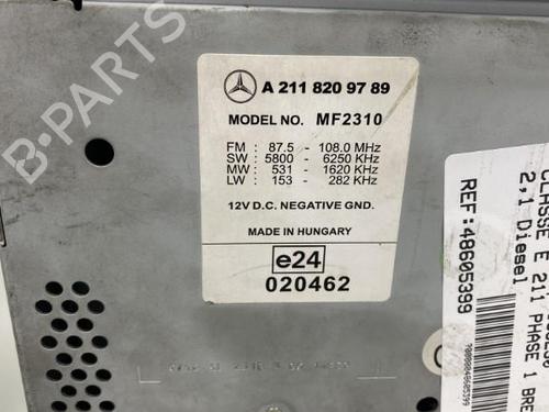 Radio MERCEDES-BENZ E-CLASS T-Model (S211) E 220 CDI (211.206) | BP20013560E6 