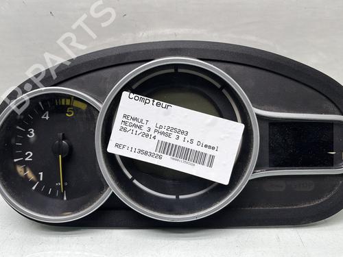 Used Instrument cluster RENAULT MEGANE III Hatchback (BZ0/1_, B3_) 1.5 dCi (BZ09, BZ0D, BZ1W, BZ29, BZ14) (110 hp) 32296983
