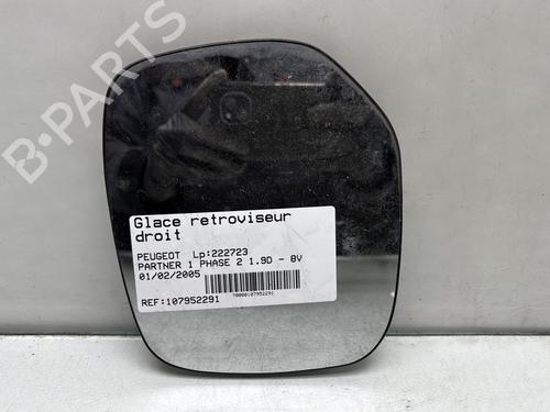Used Right mirror glass PEUGEOT PARTNER Box Body/MPV (5_, G_) 1.9 D (69 hp) 30791035