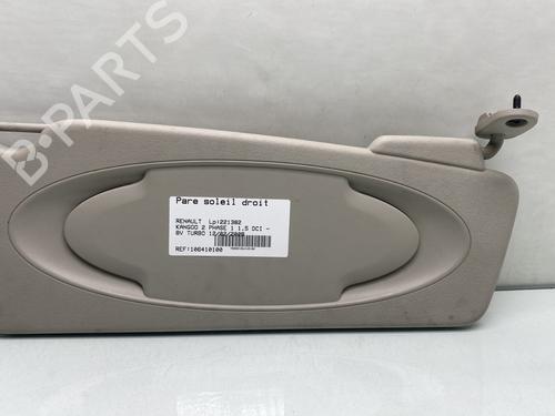 Used Right sun visor RENAULT KANGOO / GRAND KANGOO II (KW0/1_) 1.5 dCi 90 (KW05, KW08, KW0G, KW11) (90 hp) 29315420