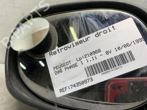 Right mirror PEUGEOT 206 Hatchback (2A/C) 1.1 i | BP19963760C27 