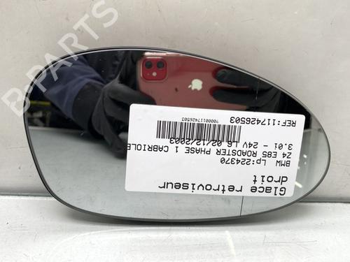 Used Right mirror glass BMW Z4 Roadster (E85) 3.0 i (231 hp) 31134863