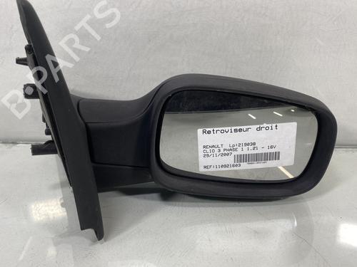 Used Right mirror RENAULT CLIO III (BR0/1, CR0/1) 1.2 16V (BR02, BR0J, BR11, CR02, CR0J, CR11) (75 hp) 29141862