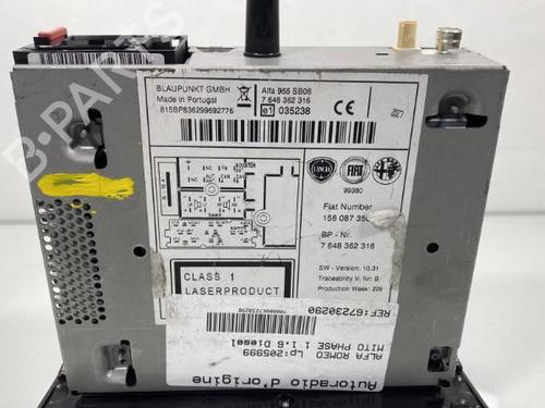 Radio ALFA ROMEO MITO (955_) 1.6 JTDM (955AXE1B) | BP20008487E6 