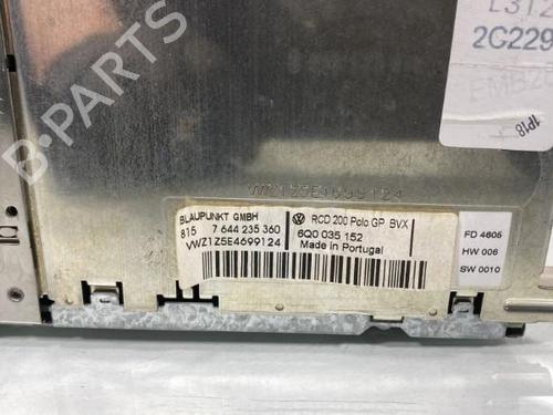 Radio VW POLO (9N_, 9A_) 1.4 TDI | BP21948792E6 