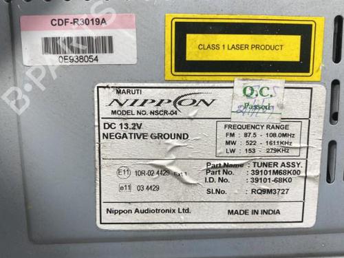 Radio SUZUKI ALTO VII (GF)  | BP19980352E6 