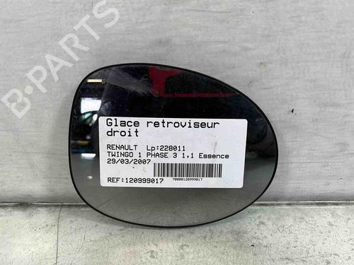 Spejlglas højre Spejlglas højre RENAULT TWINGO I (C06_) 1.2 (C066, C068) (58 hp) 36590836 36590836