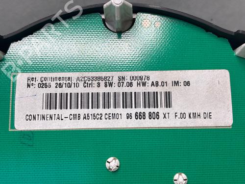 Instrument cluster CITROËN C3 II (SC_) 1.4 HDi 70 (SC8HZC, SC8HR0, SC8HP4) | BP36053020C47 - Image 3